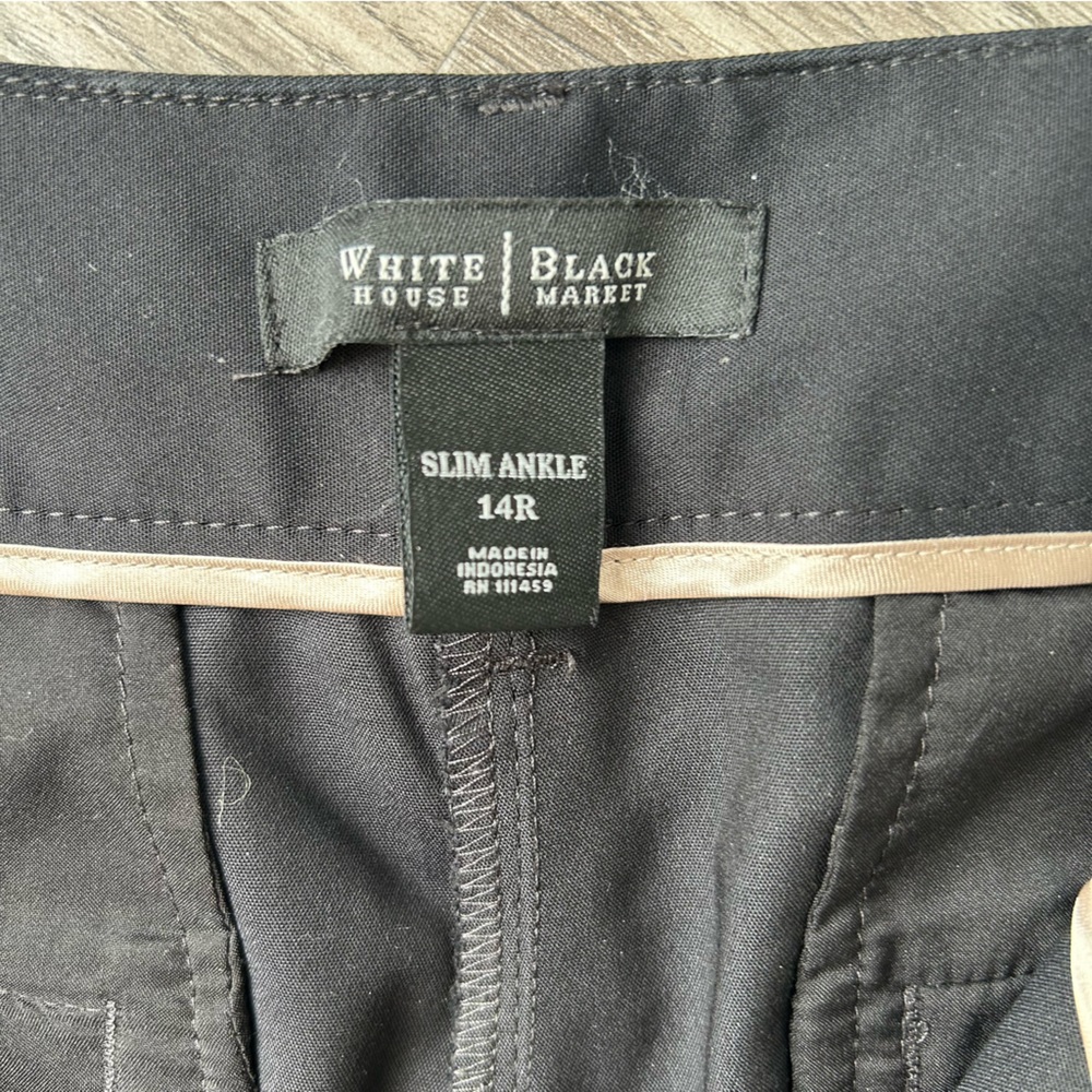 White House women’s dress slim ankle pant black size 14 - Picture 5 of 9